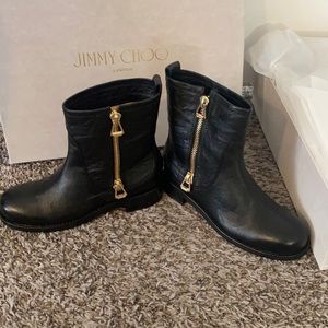 Jimmy Choo Black Combat boots